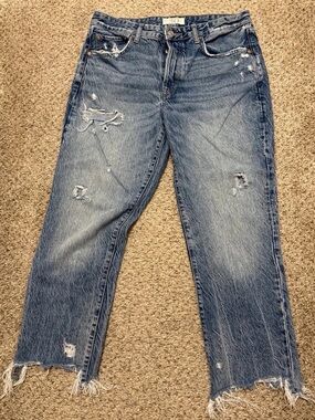 We The Free Distressed Boyfriend Jeans - Blue